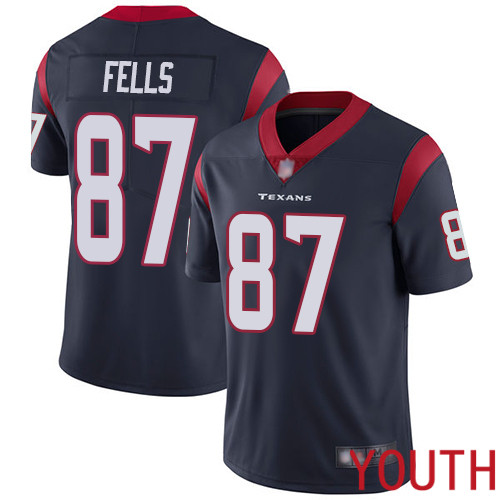 Houston Texans Limited Navy Blue Youth Darren Fells Home Jersey NFL Football #87 Vapor Untouchable